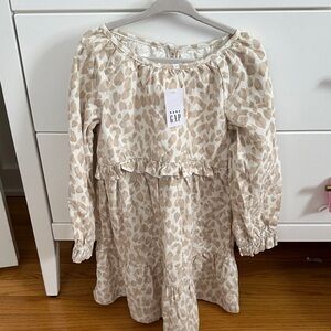 NWT Gap toddler corduroy leopard dress